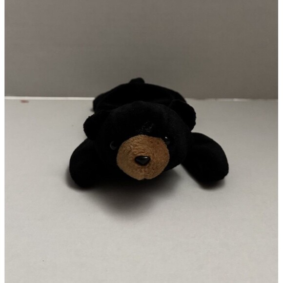 Ty Beanie Baby Blackie The Bear Plush Toy Tagless - Picture 3 of 5